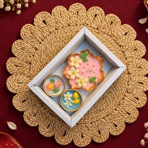 Decorative Floral Scented Candle Set