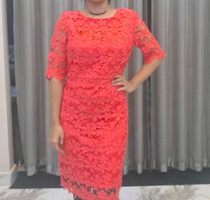 Red Lace Mini Dress