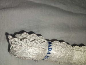 Cream Lace Trim Fabric Roll