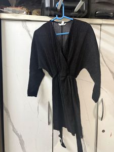 Chic Black Wrap Dress