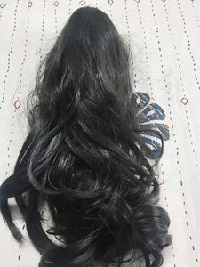 ponytail hair wig brown