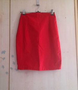 Red co-ord Jacket + skirt
