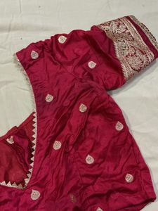 Stunning Teal Saree with Silver Border