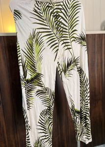 H&amp;M Palm Print Casual Trousers