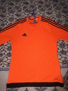 Adidas Orange Long Sleeve T-Shirt