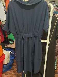 Chic Navy Blue Shirt Dress