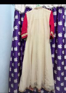 Elegant Cream Kurta style gown
