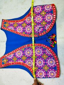Embroidered Blue Ethnic Jacket