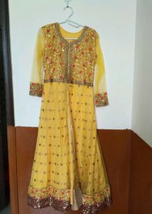 Yellow Embroidered Lehenga Choli
