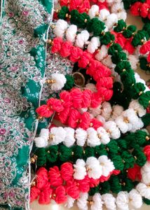 Handmade Woolen Door Toran with Bells.