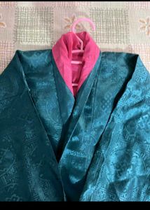 Teal &amp; Pink bhutanese dress