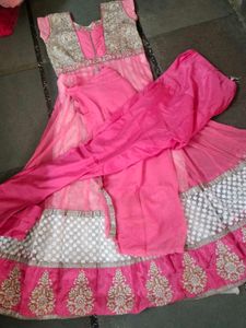 White Pink Gown