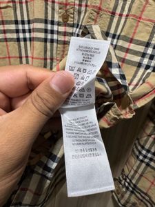 Burberry London Beige Check Print Shirt
