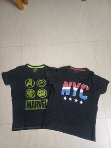 2 Tshirt Marvel & NYC T-Shirt Bundle