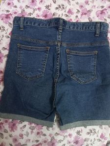 Double Two High Waisted Denim Shorts
