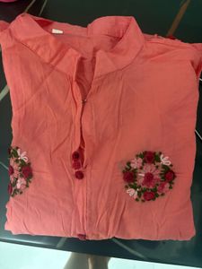 Embroidered cotton dress