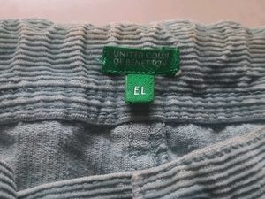 Greenish grey Corduroy Pants / capris