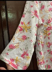Floral Print Kurta Top