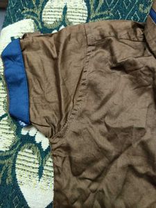 Boy's Brown Button-Down Shirt