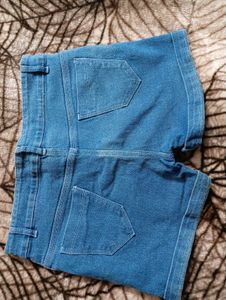Blue Denim Shorts