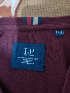 Louis Philippe Men's Maroon T-Shirt