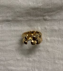 Chunky Abstract Gold Toned Statement Ring