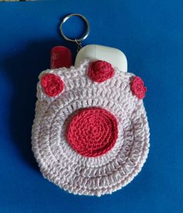 Cat paw earphone holder.