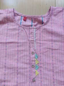 Pink Ethnic Kurta and Palazzo Set