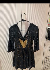 Elegant Black Lace Dress
