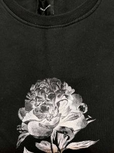 Tokyo Talkies black Floral Print Sweatshirt