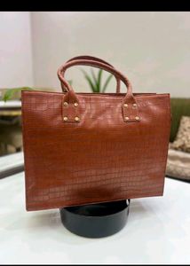 Stylish Croc Embossed Handbag