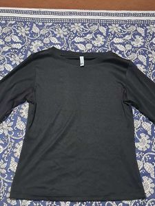 Classic Black Long Sleeve Top