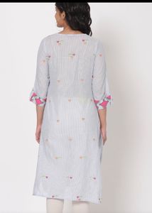 Rangriti Blue Striped Kurti