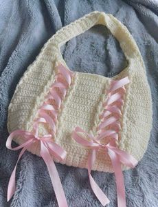 Cream Crochet Bag