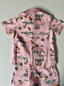 Boys Multi Coloured All-Over Print Shirt and Short