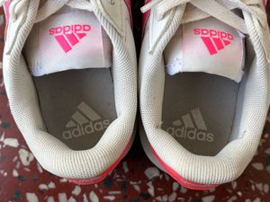 Adidas White &amp; Pink Sneakers