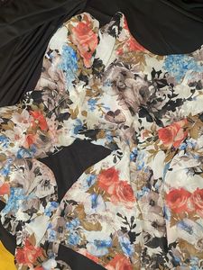 Floral Print Flowy Gown
