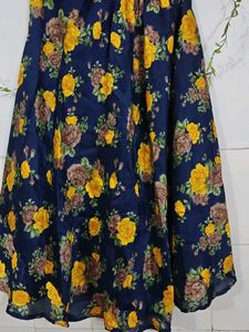 Floral Print Women's Ethnic Skirt