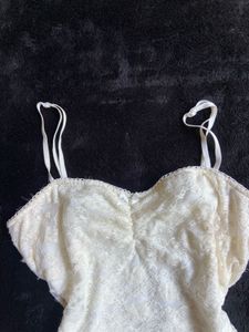 White Lace Camisole Top