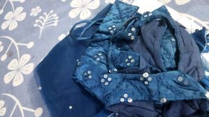 Designer Blue Lehenga with Dupatta and blouse set