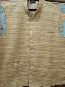 Mens Cotton Silk Ethnic Jacket