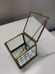 Vintage Glass Jewelry Box
