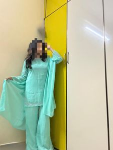 Vintage Sea Green Y2k Embroidered Kurta Set 🩵
