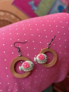 Cute Fish Hoop Earrings