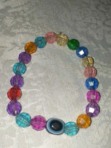 Boho Beaded Evil Eye Bracelet