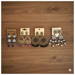 Set of 4 Pairs  Ethnic Ear