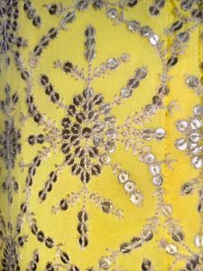 Beautiful Yellow Embroidered Kurta Size Small