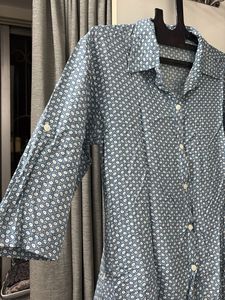 Vintage Floral Button-Up Shirt (any1)