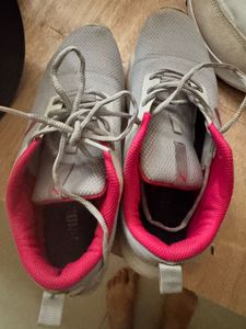 Puma Grey &amp; Pink Sneakers