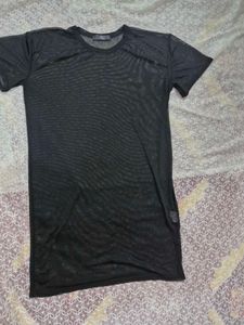 Sheer Mesh Mini Dress